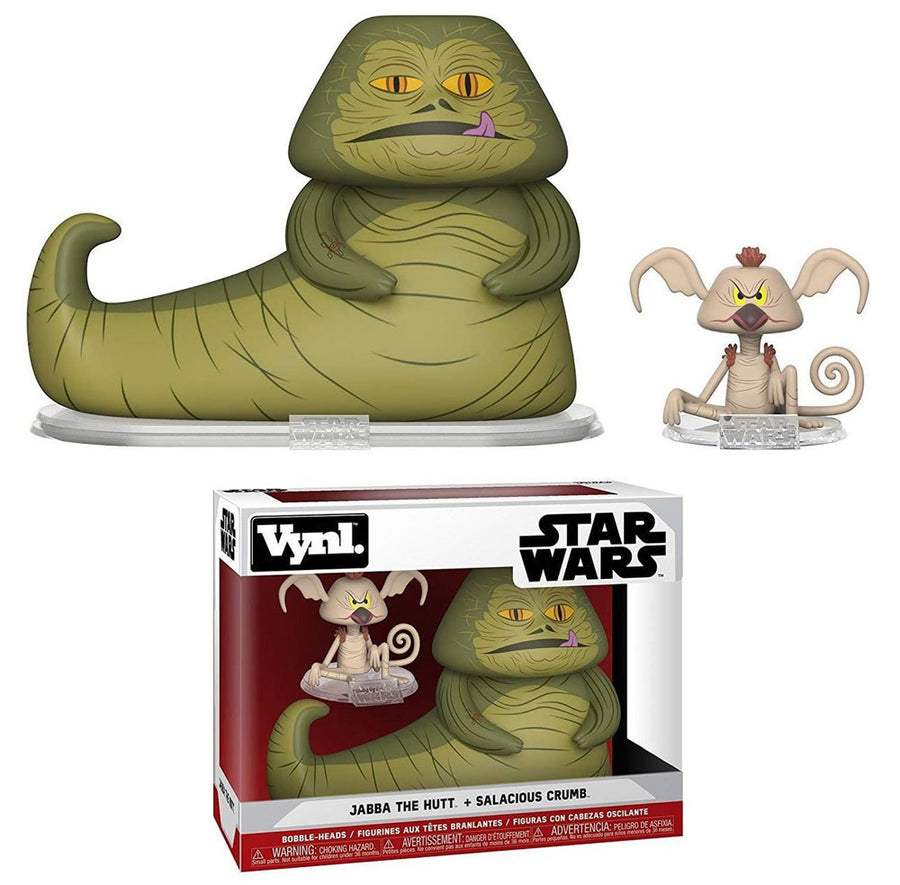 BONECO FUNKO VYNL - STAR WARS JABBA THE HUTT + SALACIOUS CRUMB 2PACK