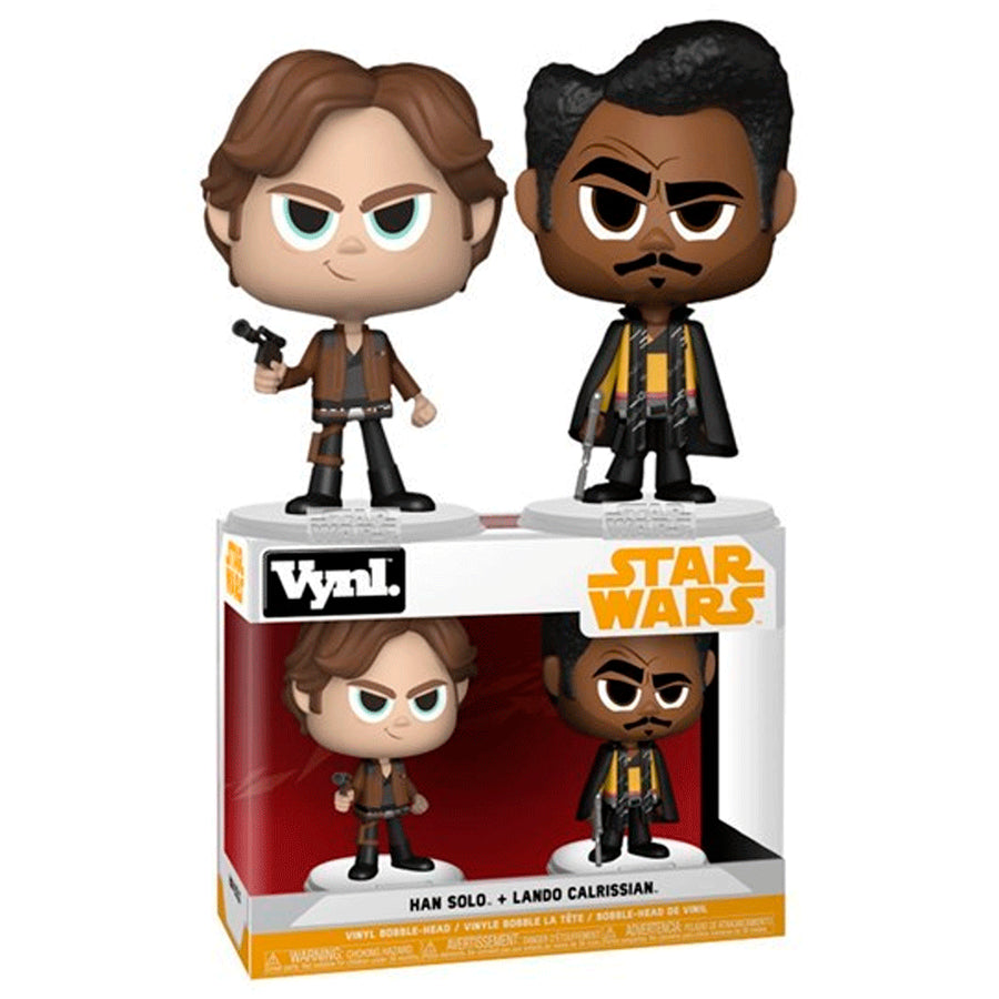 BONECO FUNKO VYNL STAR WARS SOLO HAN + LANDO 2PACK BRINDE