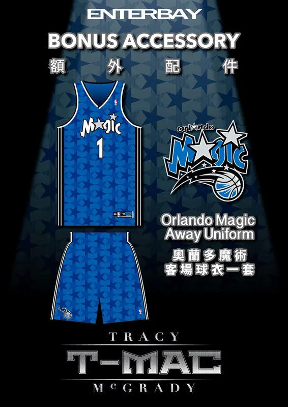 [Bonus] 1/6 Real Masterpiece Collectible Figure - NBA Collection: T-MAC Tracy McGradyㅤ – Enterbay – ActionFigureBrasil