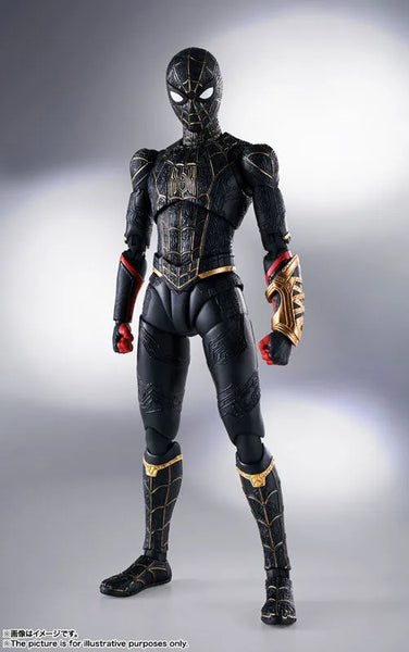 [Bonus] S.H.Figuarts Spider-Man [Black & Gold Suit] (Spider-Man: No Way Home)ㅤ – Bandai Spirits – ActionFigureBrasil