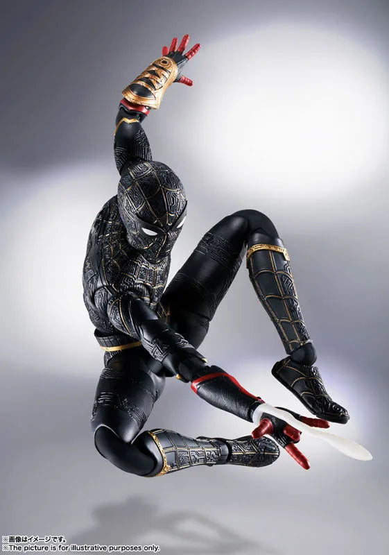 [Bonus] S.H.Figuarts Spider-Man [Black & Gold Suit] (Spider-Man: No Way Home)ㅤ – Bandai Spirits – ActionFigureBrasil
