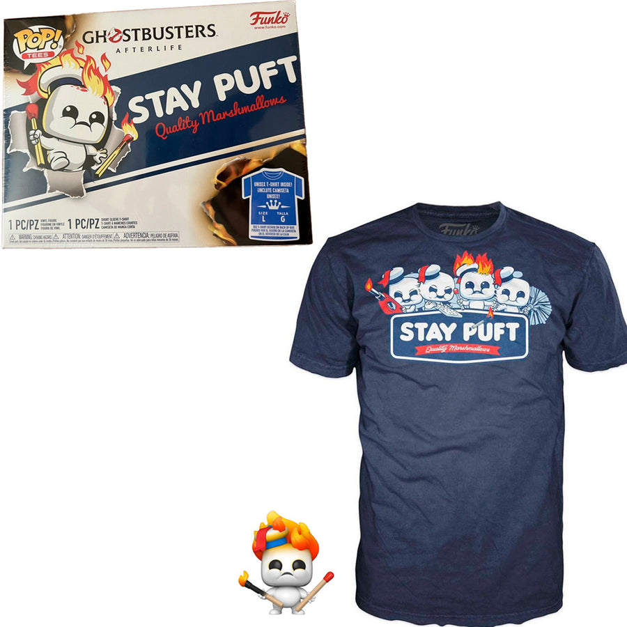 BOX FUNKO POP GHOSTBUSTERS AFTERLIFE - STAY PUFT + CAMISETA TEE BUNDLE *L* BRINDE