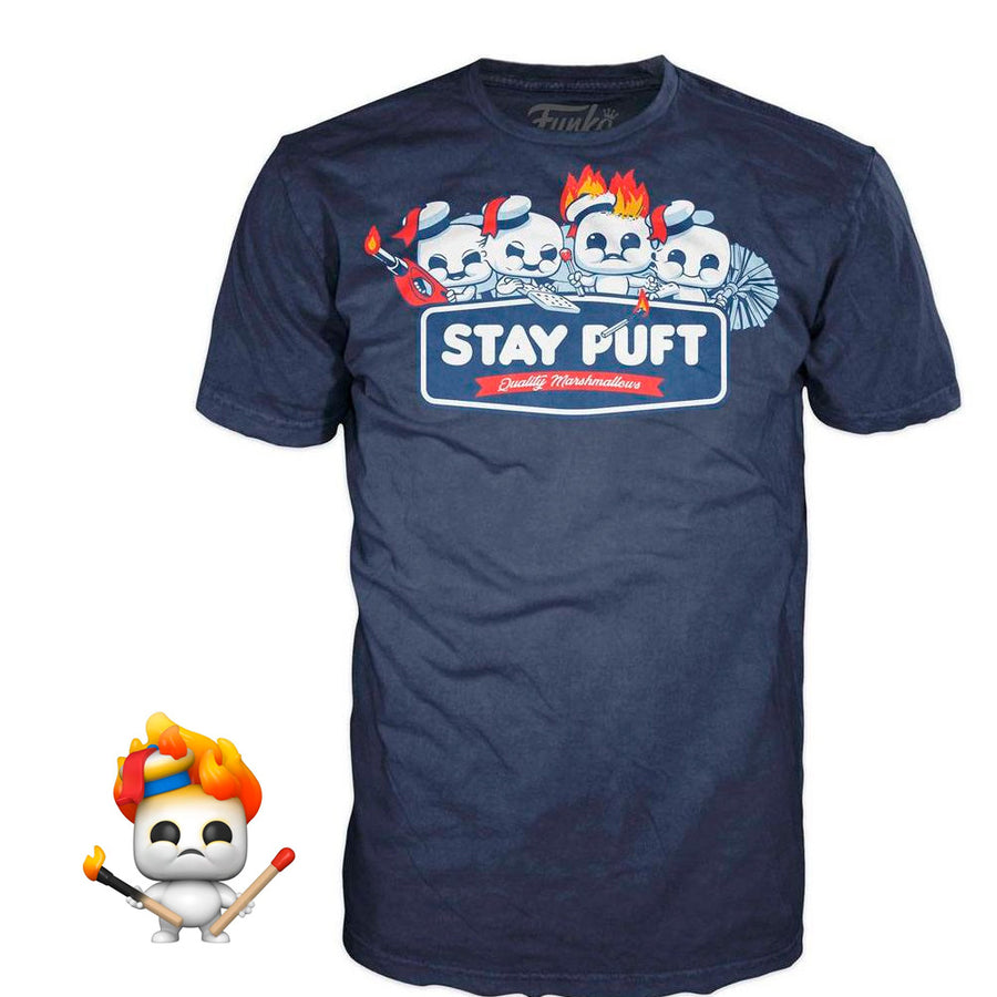 BOX FUNKO POP GHOSTBUSTERS AFTERLIFE - STAY PUFT + CAMISETA TEE BUNDLE *MD*