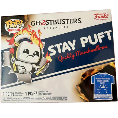 BOX FUNKO POP GHOSTBUSTERS AFTERLIFE - STAY PUFT + CAMISETA TEE BUNDLE *MD*