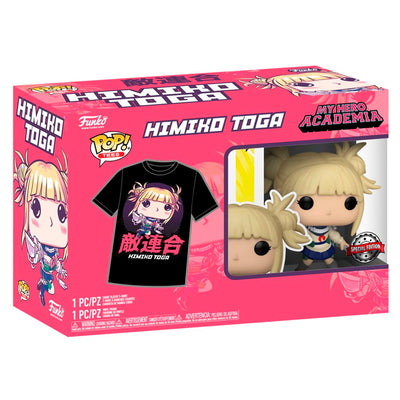 BOX FUNKO POP MY HERO ACADEMIA EXCLUSIVE - HIMIKO TOGA + CAMISETA TEE BUNDLE *MD*