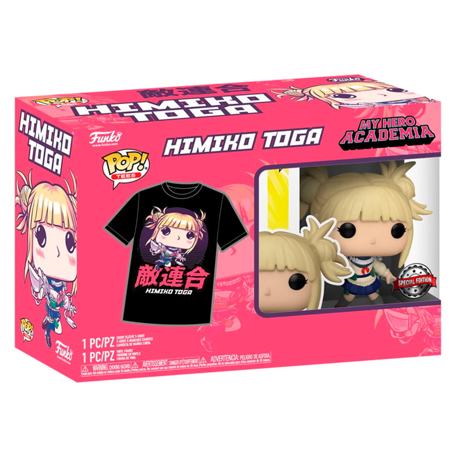 BOX FUNKO POP MY HERO ACADEMIA EXCLUSIVE - HIMIKO TOGA + CAMISETA TEE BUNDLE *MD*