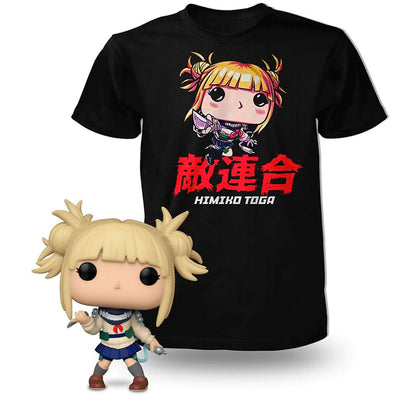 BOX FUNKO POP MY HERO ACADEMIA EXCLUSIVO - HIMIKO TOGA + CAMISETA TEE BUNDLE *S*