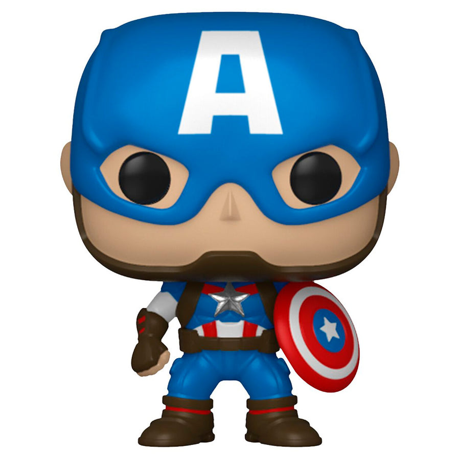 BOX FUNKO POP POCKET MARVEL - CAPTAIN AMERICA + CAMISETA TEE BUNDLE *L* (KID)