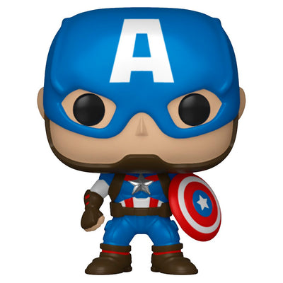 BOX FUNKO POP POCKET MARVEL - CAPTAIN AMERICA + CAMISETA TEE BUNDLE *M* (KID)