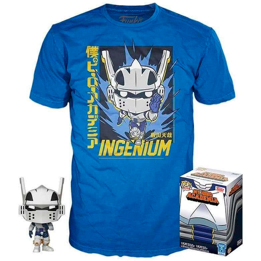 BOX FUNKO POP TEES MY HERO ACADEMIA - TENYA IIDA + CAMISETA (L) BRINDE