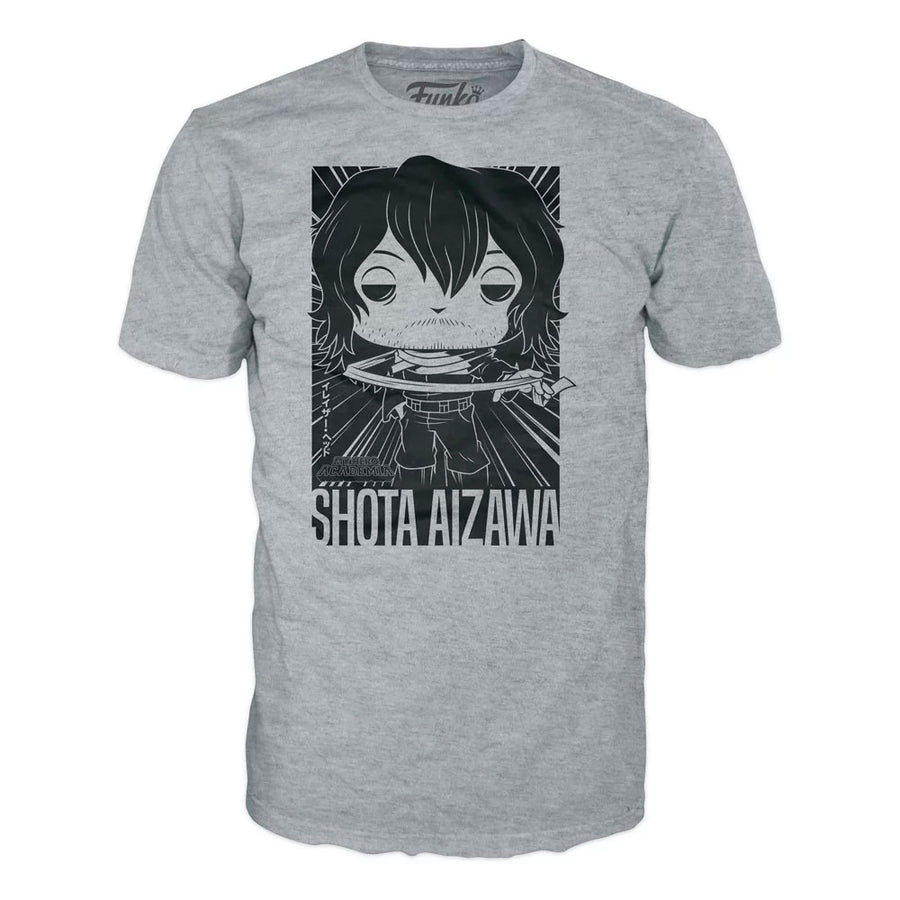 BOX FUNKO POP MY HERO ACADEMIA - SHOTA AIZAWA + CAMISETA TEE BUNDLE *L*