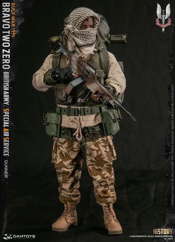 British Army Special Air Service - SAS - Gunner Gulf War 1991 - 1/6 (Damutoi)ㅤ – Damutoi – ActionFigureBrasil