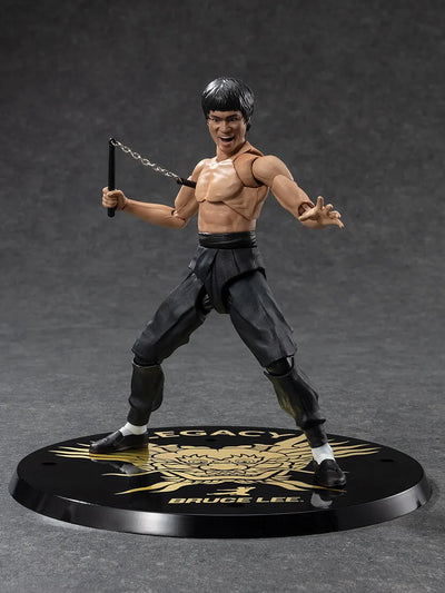 Bruce Lee - S.H.Figuarts - -Legacy 50th Ver.- (Bandai Spirits)ㅤ – Bandai Spirits – ActionFigureBrasil — ângulo diferente