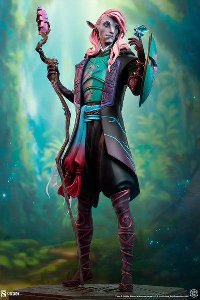 Caduceus Clay - Mighty Nein - LIMITED EDITION – Sideshow Collectibles – ActionFigure Brasil — com base expositora