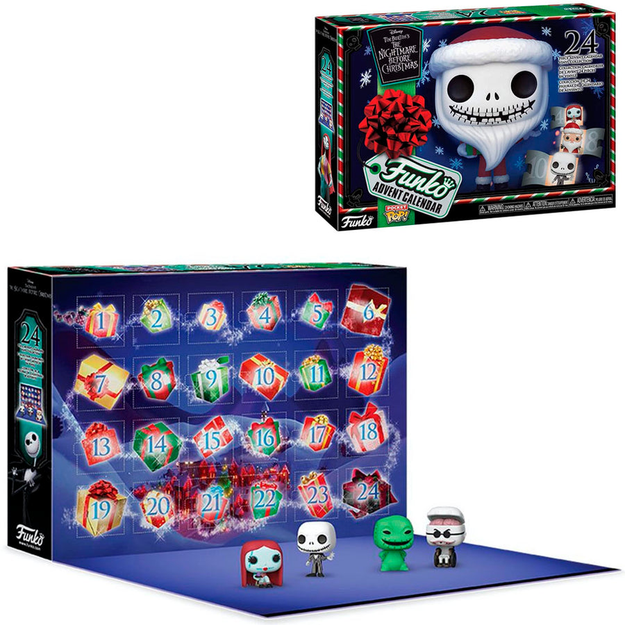 CALENDÁRIO FUNKO ADVENT CALENDAR - DISNEY NIGHTMARE BEFORE CHRISTMAS POCKET POP (24PCS) BRINDE
