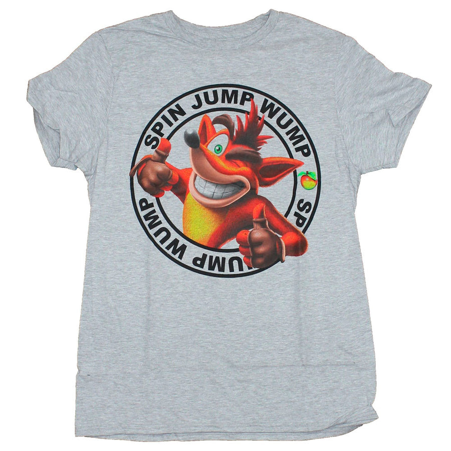 CAMISETA CRASH BANDICOOT - SPIN JUMP WUMP (SMALL) BRINDE