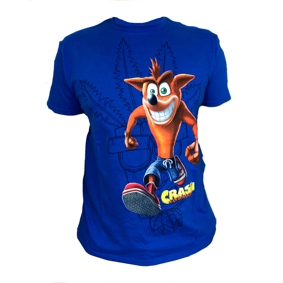 CAMISETA CRASH LOGO AZUL **MÉDIA** BRINDE