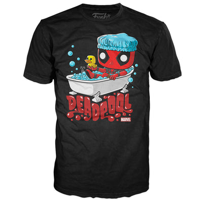 CAMISETA FUNKO POP TEES MARVEL: DEADPOOL BUBBLE BATH - TAMANHO PP
