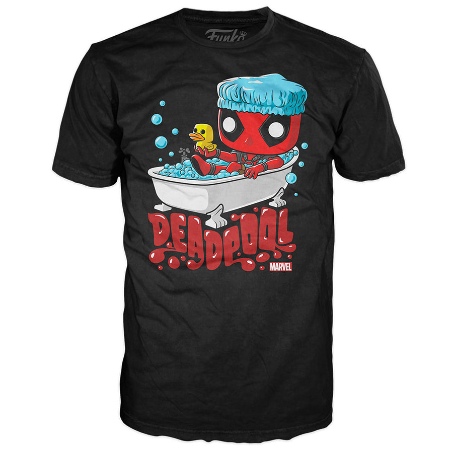 CAMISETA FUNKO POP TEES MARVEL: DEADPOOL BUBBLE BATH - TAMANHO PP