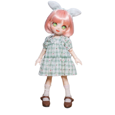 Candy House Series - Paris - Green Check Dress (Pansdoll)ㅤ – Pansdoll – ActionFigureBrasil