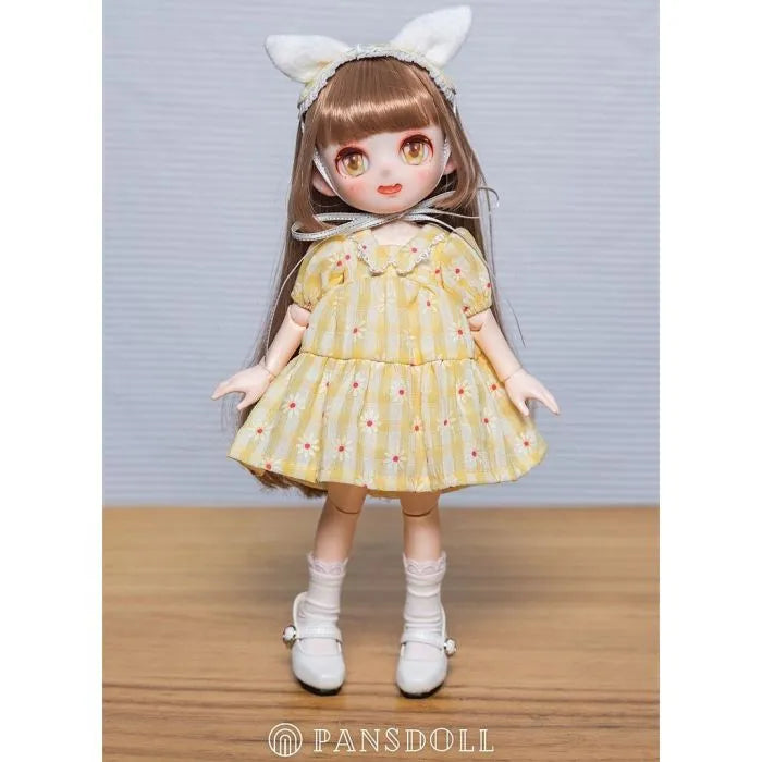 Candy House Series - Paris - Yellow Check Dress (Pansdoll)ㅤ – Pansdoll – ActionFigureBrasil