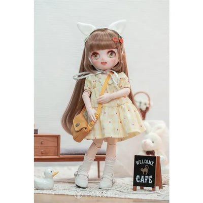 Candy House Series - Paris - Yellow Check Dress (Pansdoll)ㅤ – Pansdoll – ActionFigureBrasil — detalhe do produto