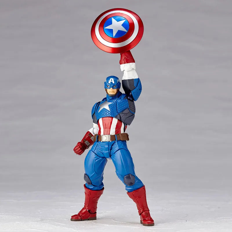 Captain America - Amazing Yamaguchi No.007 - Revoltech (Kaiyodo)ㅤ – Kaiyodo – ActionFigureBrasil