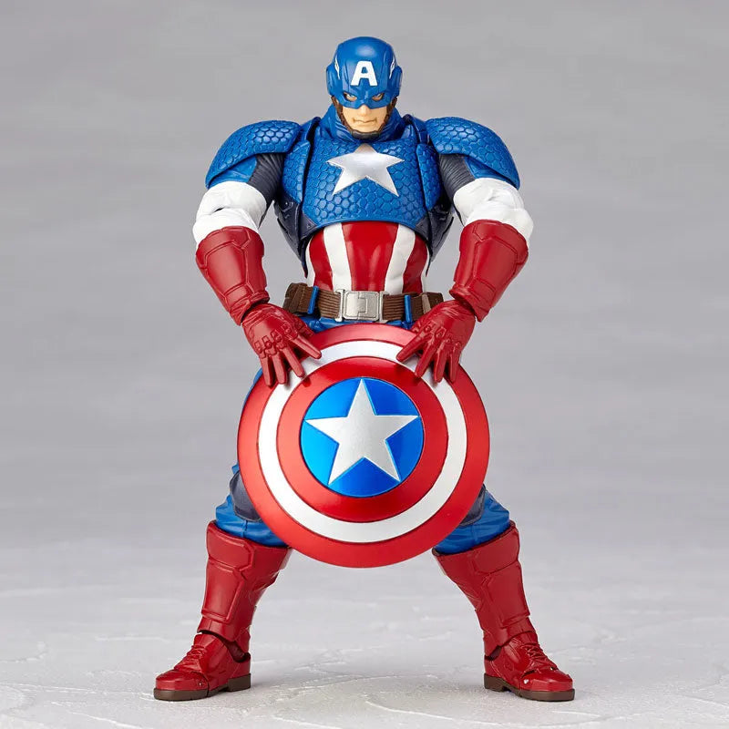 Captain America - Amazing Yamaguchi No.007 - Revoltech (Kaiyodo)ㅤ – Kaiyodo – ActionFigureBrasil