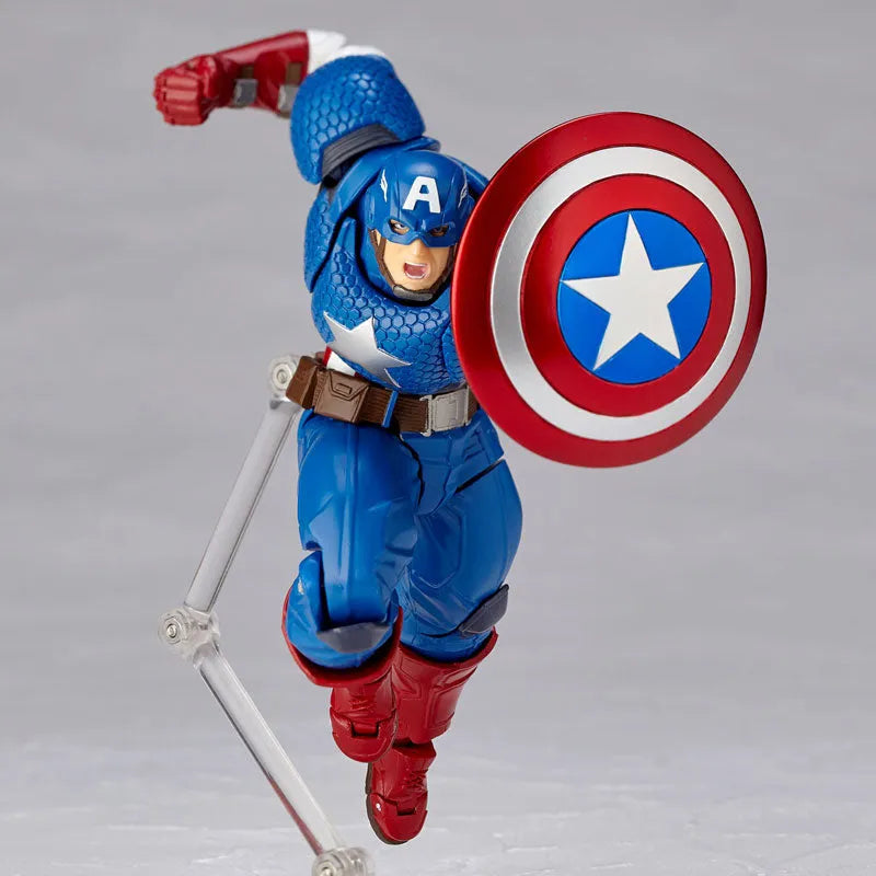 Captain America - Amazing Yamaguchi No.007 - Revoltech (Kaiyodo)ㅤ – Kaiyodo – ActionFigureBrasil
