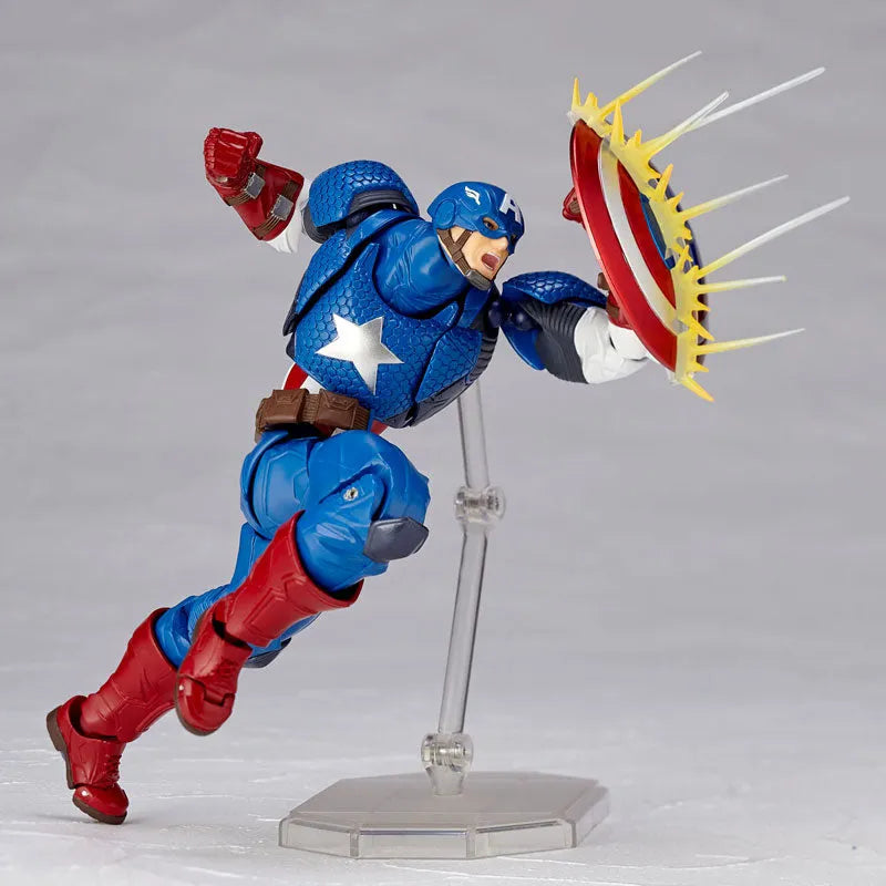 Captain America - Amazing Yamaguchi No.007 - Revoltech (Kaiyodo)ㅤ – Kaiyodo – ActionFigureBrasil