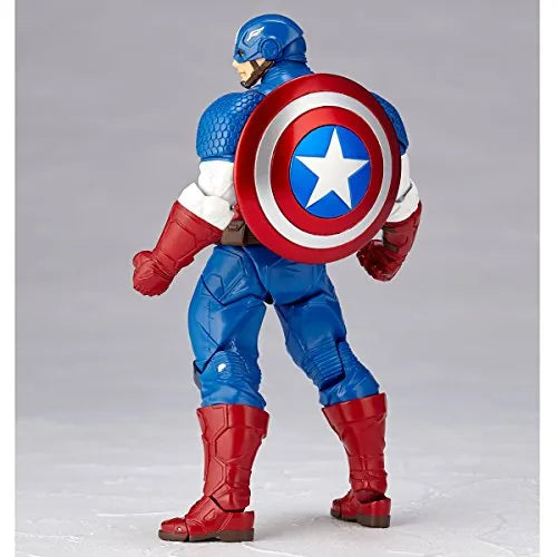 Captain America - Amazing Yamaguchi No.007 - Revoltech (Kaiyodo)ㅤ – Kaiyodo – ActionFigureBrasil