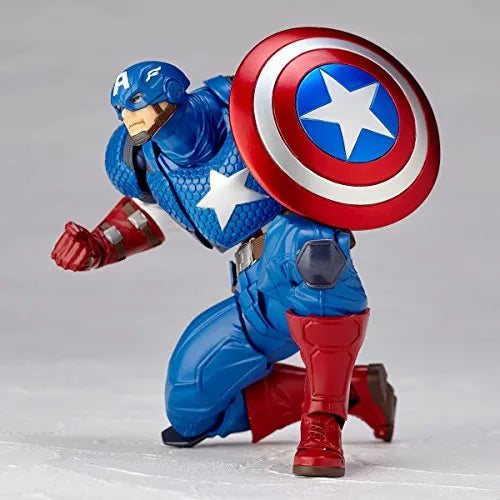 Captain America - Amazing Yamaguchi No.007 - Revoltech (Kaiyodo)ㅤ – Kaiyodo – ActionFigureBrasil