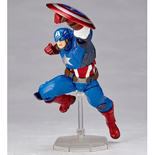 Captain America - Amazing Yamaguchi No.007 - Revoltech (Kaiyodo)ㅤ – Kaiyodo – ActionFigureBrasil