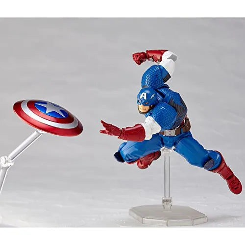 Captain America - Amazing Yamaguchi No.007 - Revoltech (Kaiyodo)ㅤ – Kaiyodo – ActionFigureBrasil