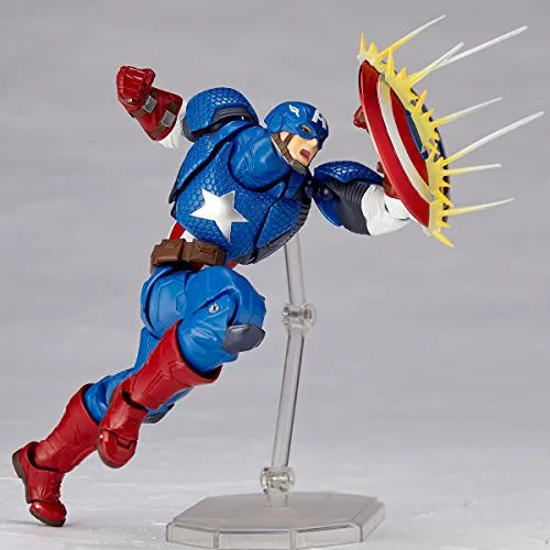 Captain America - Amazing Yamaguchi No.007 - Revoltech (Kaiyodo)ㅤ – Kaiyodo – ActionFigureBrasil