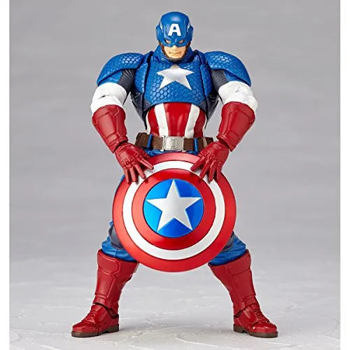 Captain America - Amazing Yamaguchi No.007 - Revoltech (Kaiyodo)ㅤ – Kaiyodo – ActionFigureBrasil