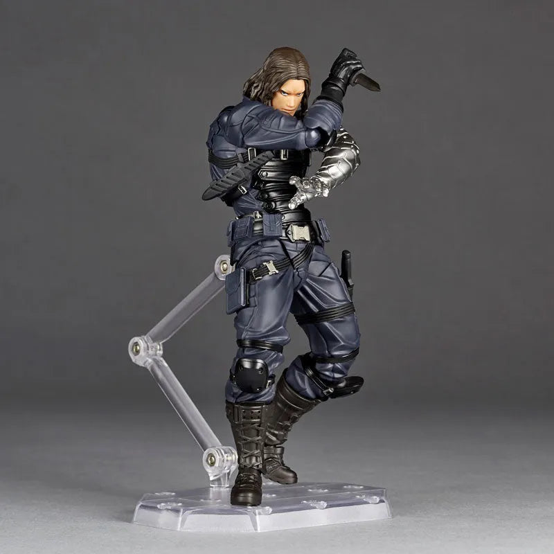 Captain America - Bucky Barnes - Winter Soldier - Amazing Yamaguchi - Revoltech (Kaiyodo)ㅤ – Kaiyodo – ActionFigureBrasil