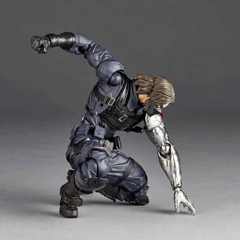 Captain America - Bucky Barnes - Winter Soldier - Amazing Yamaguchi - Revoltech (Kaiyodo)ㅤ – Kaiyodo – ActionFigureBrasil