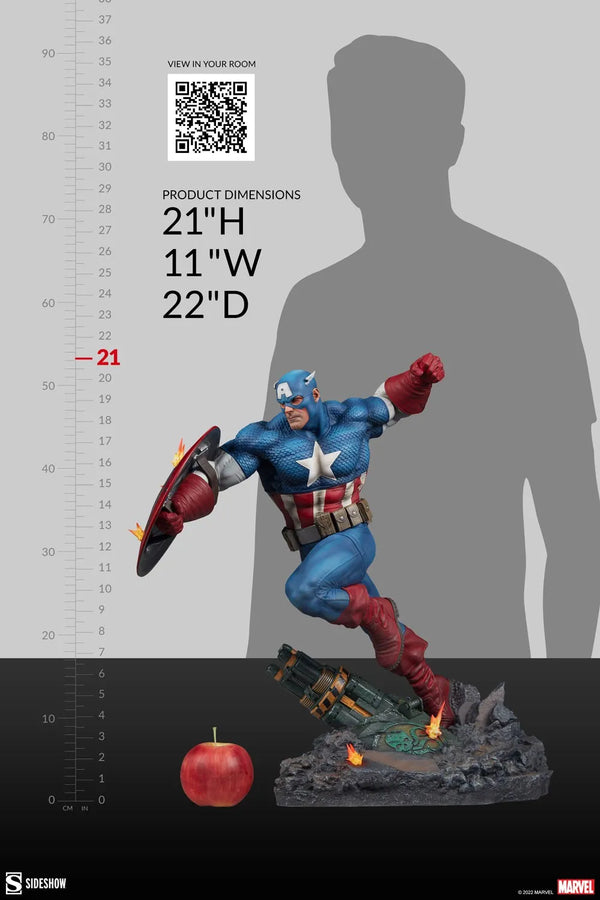 Captain America - LIMITED EDITION: 3500 – Sideshow Collectibles – ActionFigure Brasil