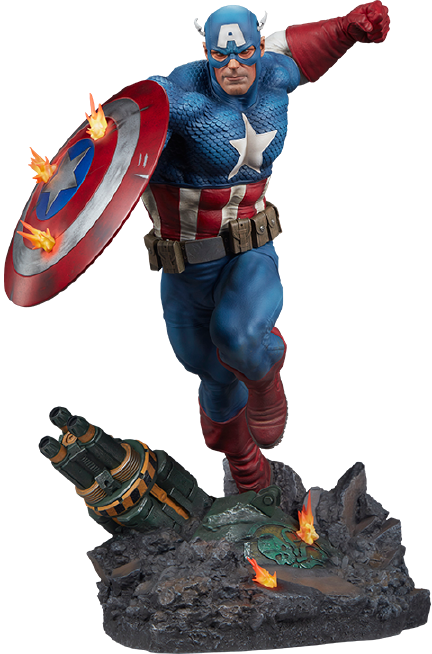 Captain America - LIMITED EDITION: 3500 – Sideshow Collectibles – ActionFigure Brasil