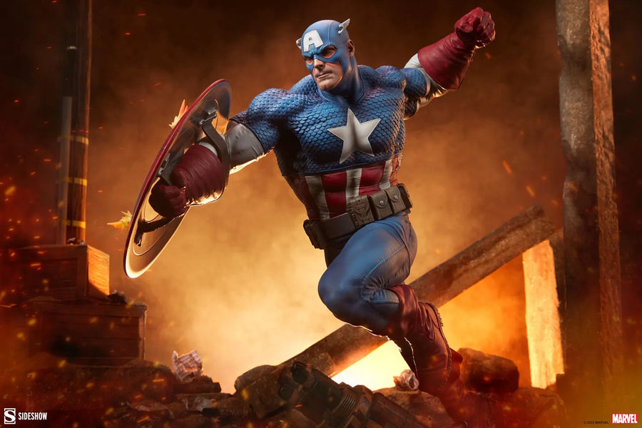 Captain America - LIMITED EDITION: 3500 – Sideshow Collectibles – ActionFigure Brasil