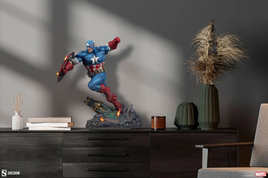 Captain America - LIMITED EDITION: 3500 – Sideshow Collectibles – ActionFigure Brasil