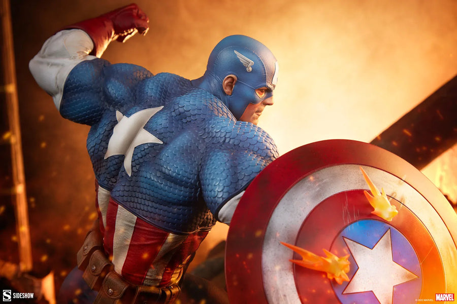 Captain America - LIMITED EDITION: 3500 – Sideshow Collectibles – ActionFigure Brasil