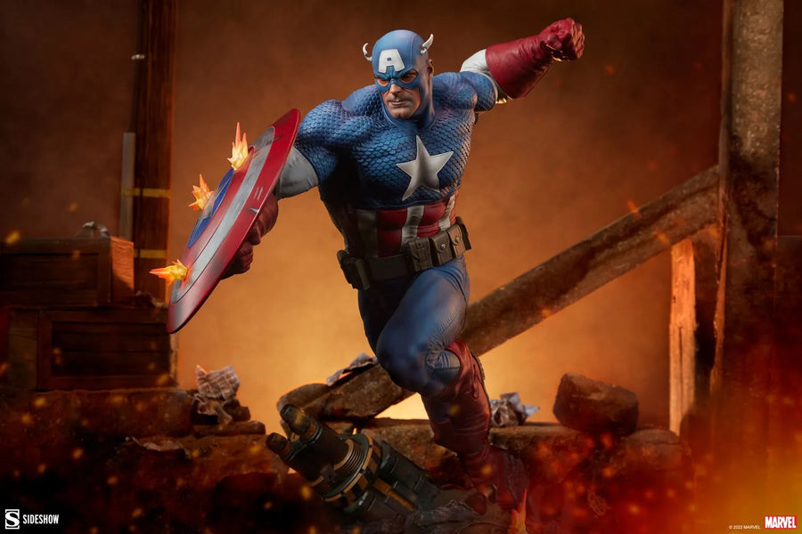Captain America - LIMITED EDITION: 3500 – Sideshow Collectibles – ActionFigure Brasil
