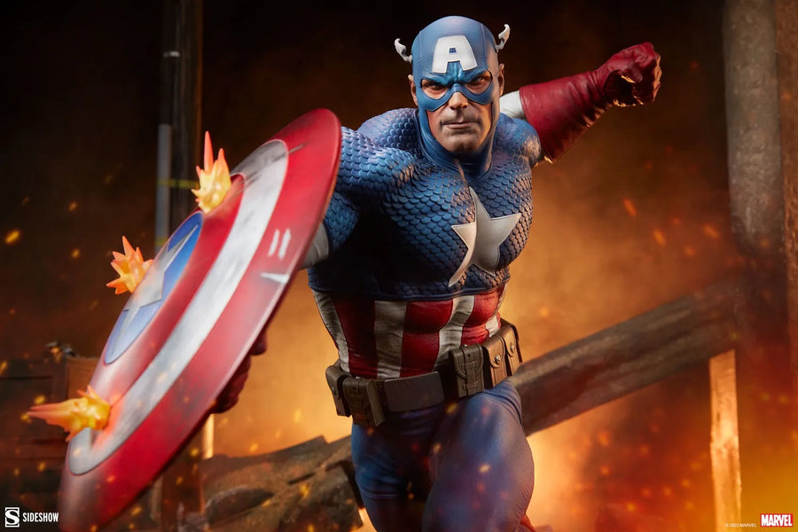 Captain America - LIMITED EDITION: 3500 – Sideshow Collectibles – ActionFigure Brasil
