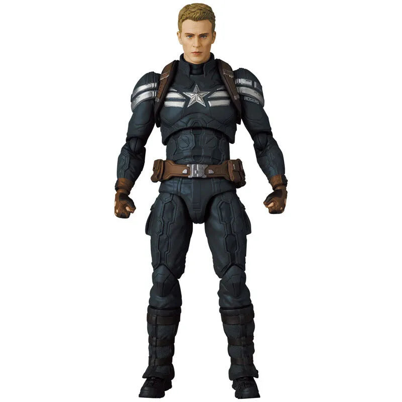 Captain America: The Winter Soldier - Captain America - Mafex No.202 - Stealth Suit (Medicom Toy)ㅤ – Medicom Toy – ActionFigureBrasil
