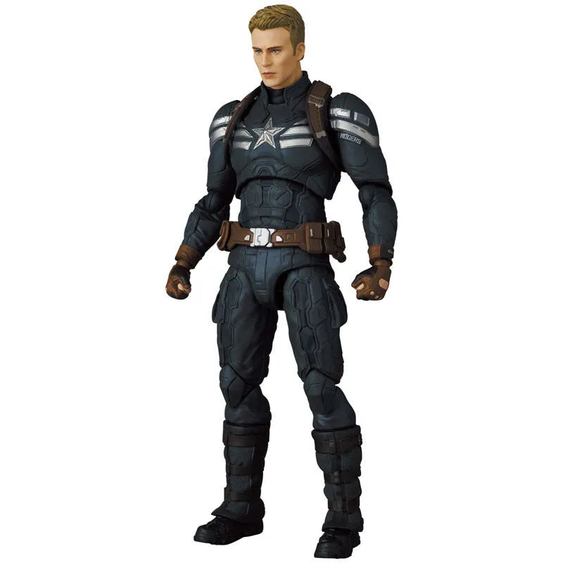 Captain America: The Winter Soldier - Captain America - Mafex No.202 - Stealth Suit (Medicom Toy)ㅤ – Medicom Toy – ActionFigureBrasil