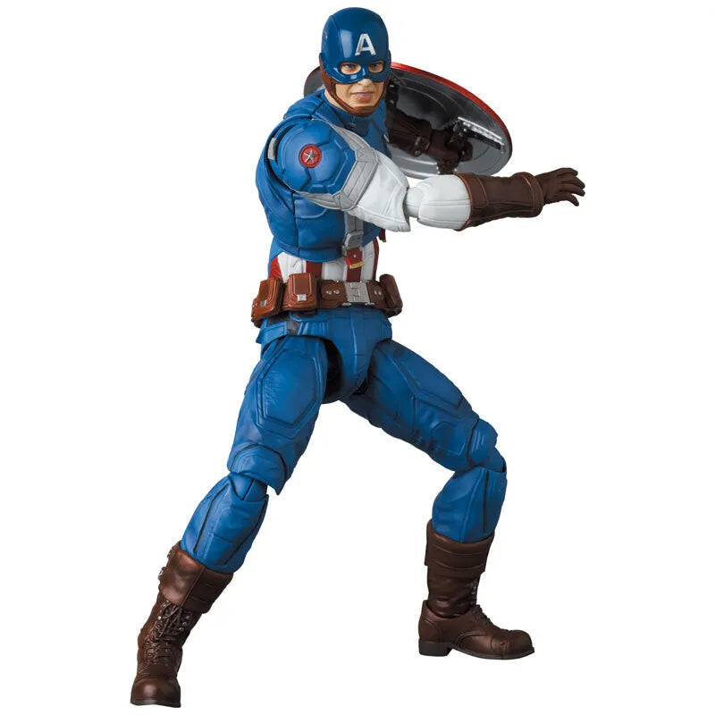 Captain America: The Winter Soldier - Captain America - Mafex No.220 - Classic Suit (Medicom Toy)ㅤ – Medicom Toy – ActionFigureBrasil