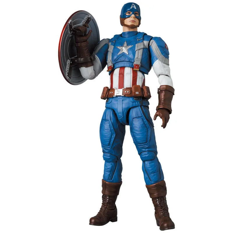Captain America: The Winter Soldier - Captain America - Mafex No.220 - Classic Suit (Medicom Toy)ㅤ – Medicom Toy – ActionFigureBrasil