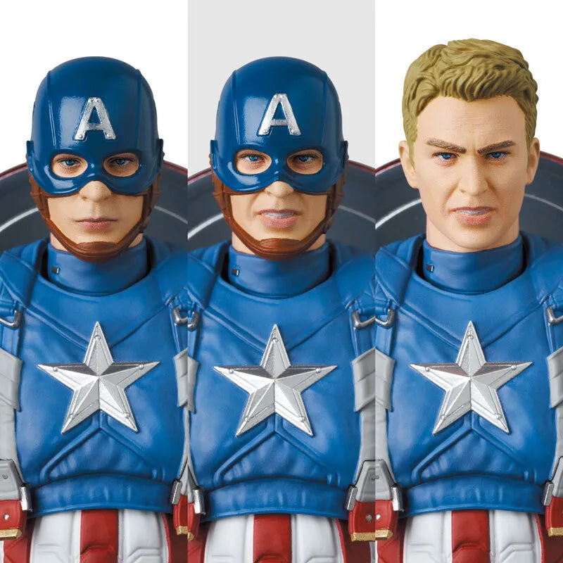 Captain America: The Winter Soldier - Captain America - Mafex No.220 - Classic Suit (Medicom Toy)ㅤ – Medicom Toy – ActionFigureBrasil